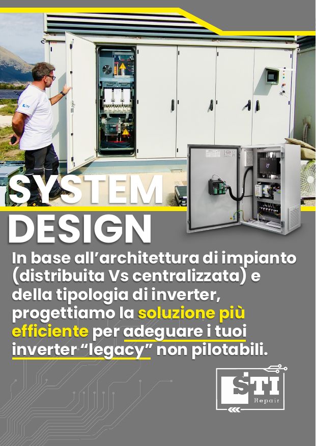 Brochure STI Repair: system design per adeguare inverter legacy non pilotabili
