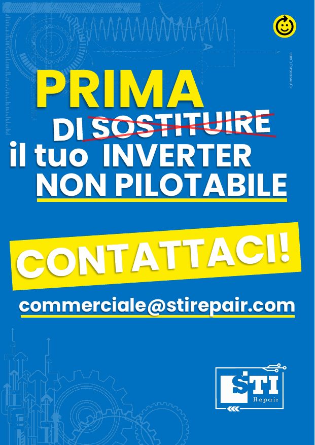 Brochure STI Repair: prima di sostituire il tuo inverter non pilotabile, contattaci
