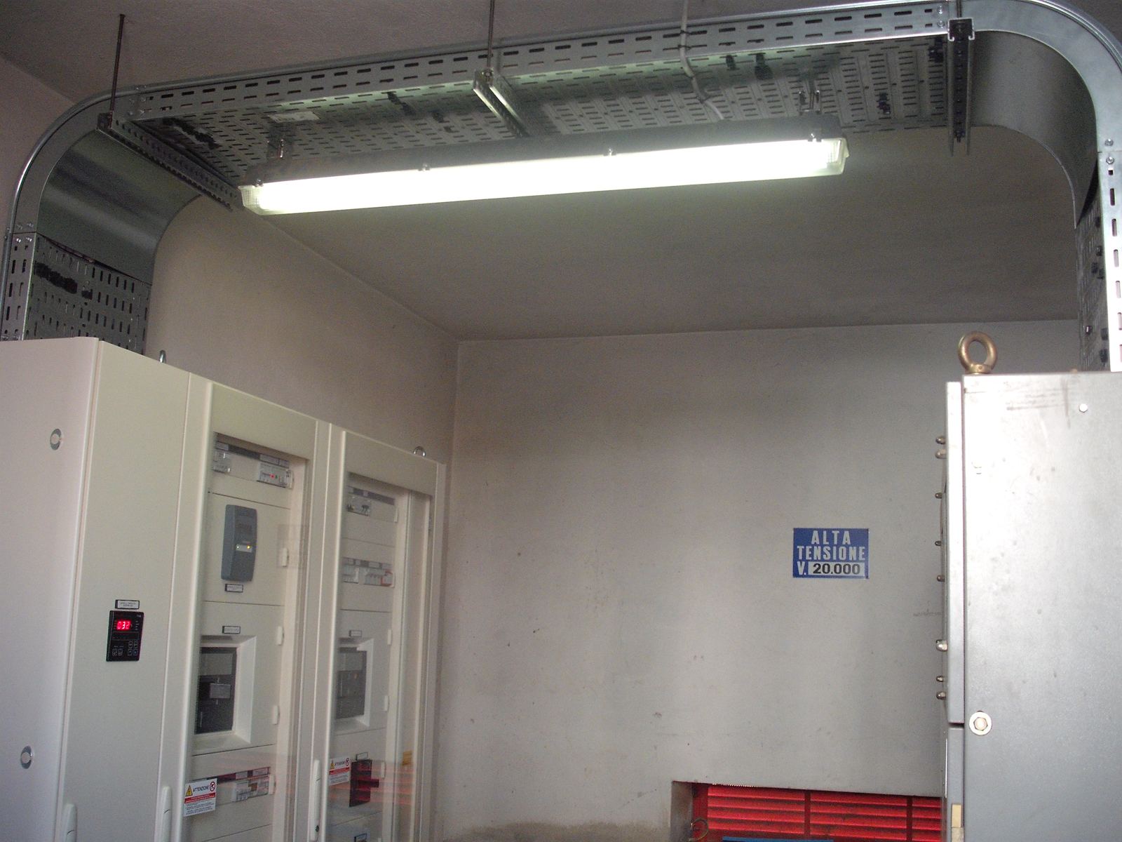 Locale quadri elettrici di un impianto fotovoltaico industriale
