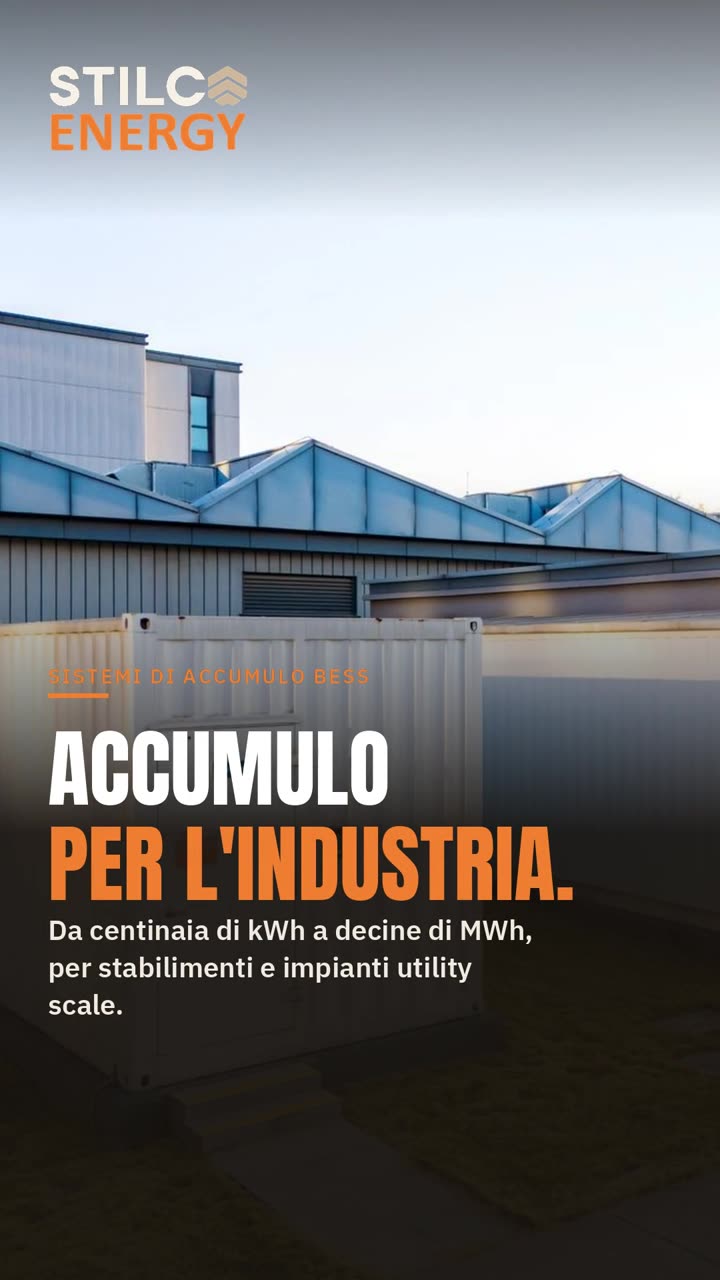 Video: Sistemi di accumulo BESS per l'industria